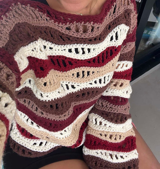 Crochet wave top
